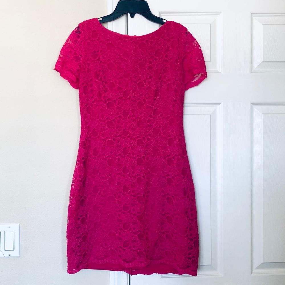 Ralph Lauren lace short‎ sleeve sheath dress, 8p